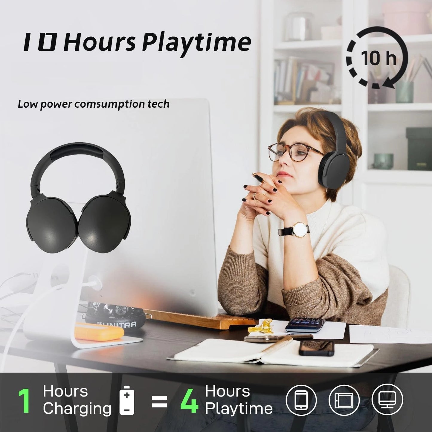 #P2961 Wireless Bluetooth 5.3 Headphones Over Ear Hifi Stereo Headset True Sports With Earphones TF/AUX Music Player with HD Mic