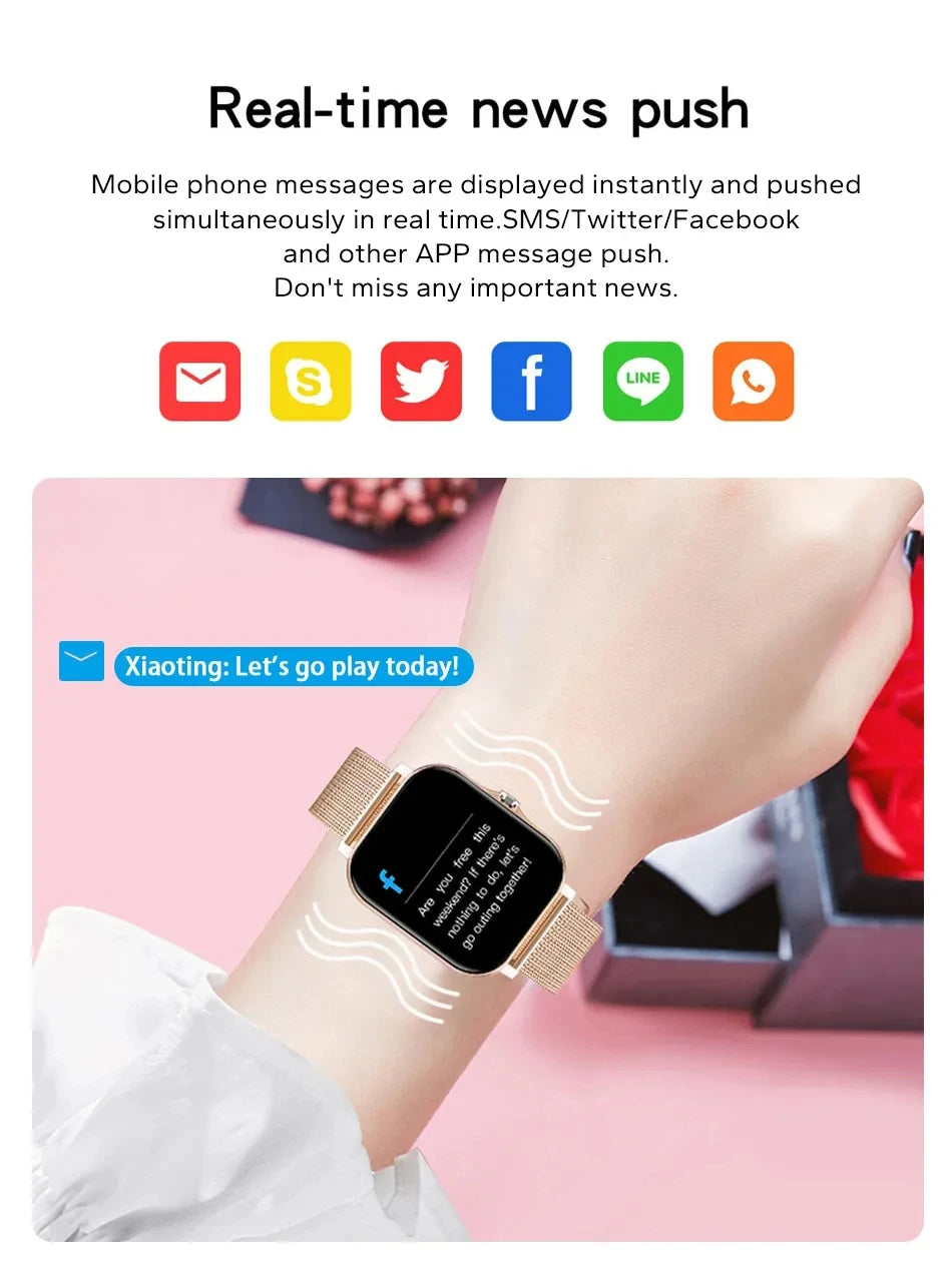 2025 New Bluetooth Answer Call Smart Watch Men Touch Call Fitness Tracker Waterproof Smartwatch Women For Android ios Gift