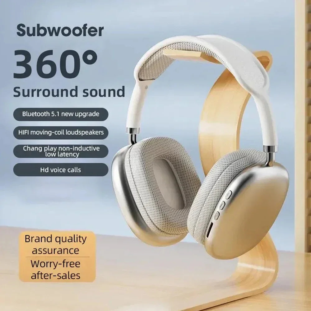 Bluetooth 5.0 Headphone Wireless Headset With Mic Noise Cancelling Headsets Stereo Sound Earphone Sports Gaming Headphones
