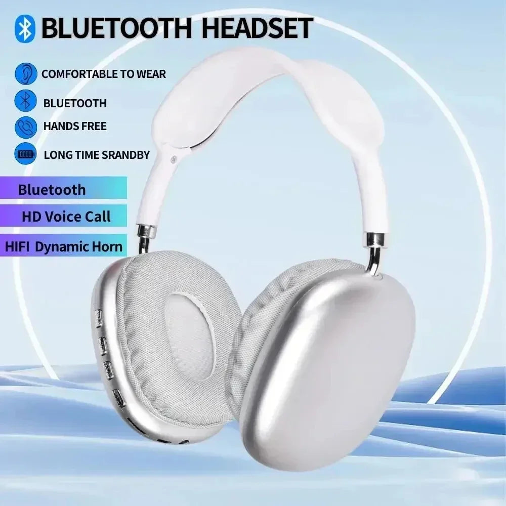 Bluetooth 5.0 Headphone Wireless Headset With Mic Noise Cancelling Headsets Stereo Sound Earphone Sports Gaming Headphones