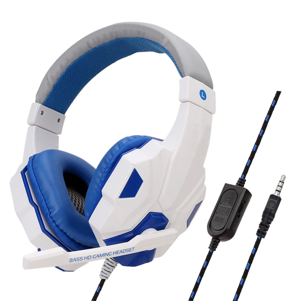 Gaming Headphones Wired PC Bass