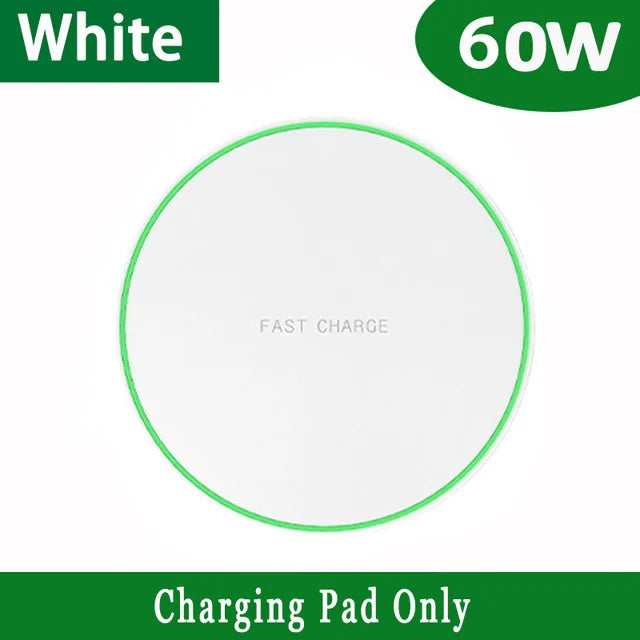 Fast Wireless Charger Pad for iPhone 14 13 16 15 Pro Max Samsung Galaxy S22 S21 S23 S10 S9 Xiaomi Wireless Charging Station