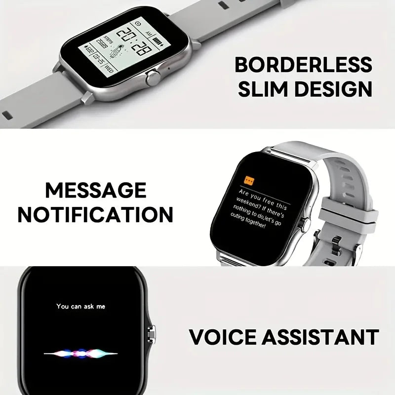 2025 New Bluetooth Answer Call Smart Watch Men Touch Call Fitness Tracker Waterproof Smartwatch Women For Android ios Gift