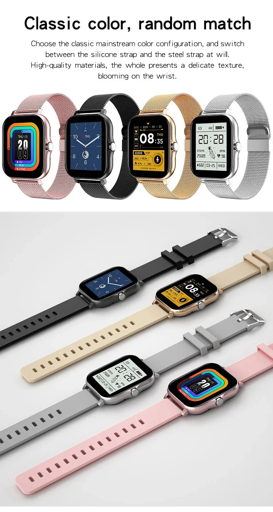 2025 New Bluetooth Answer Call Smart Watch Men Touch Call Fitness Tracker Waterproof Smartwatch Women For Android ios Gift