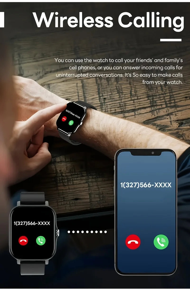 2025 New Bluetooth Answer Call Smart Watch Men Touch Call Fitness Tracker Waterproof Smartwatch Women For Android ios Gift