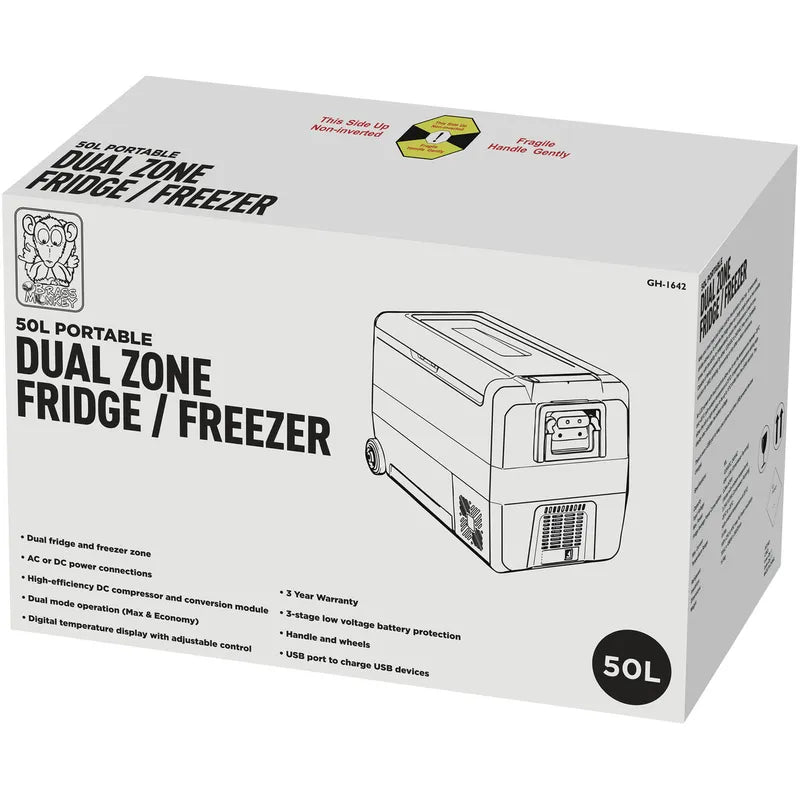 50L Brass Monkey Single or Dual Zone Fridge