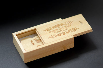 JASTER Wood Guitar USB Flash Drives 128GB Free Custom Logo Pen Drive 64GB Wooden Box Memory Stick Music Creative Wedding Gift