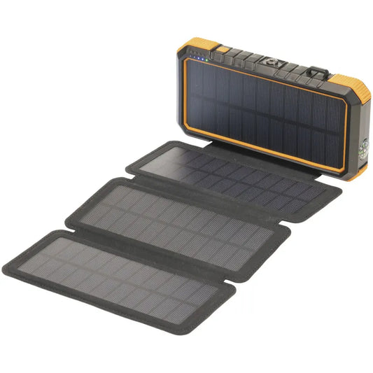 20,000mAh Water Resistant Power Bank with Solar Recharging