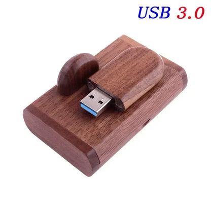 JASTER USB 3.0 High Speed LOGO Wooden Box Personal Logo Customer Pendrive 8GB 16GB 32GB 64GB USB Flash Drive Pen Drive U Disk