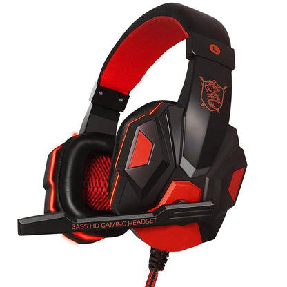 Gaming Headphones Wired PC Bass