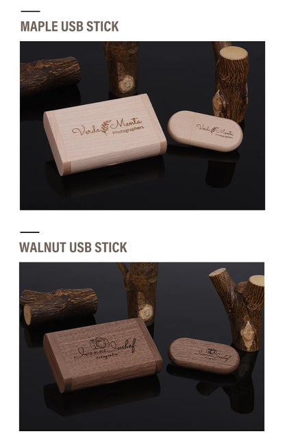 JASTER USB 3.0 High Speed LOGO Wooden Box Personal Logo Customer Pendrive 8GB 16GB 32GB 64GB USB Flash Drive Pen Drive U Disk